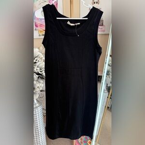 Allison Brittney Classic Black Midi Dress